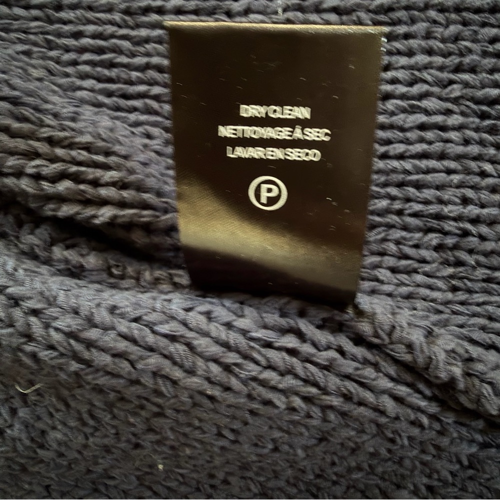 Velvet by Graham & Spencer Open Front Knit Cardigan – Navy Blue – Size M - Picture 8 of 8